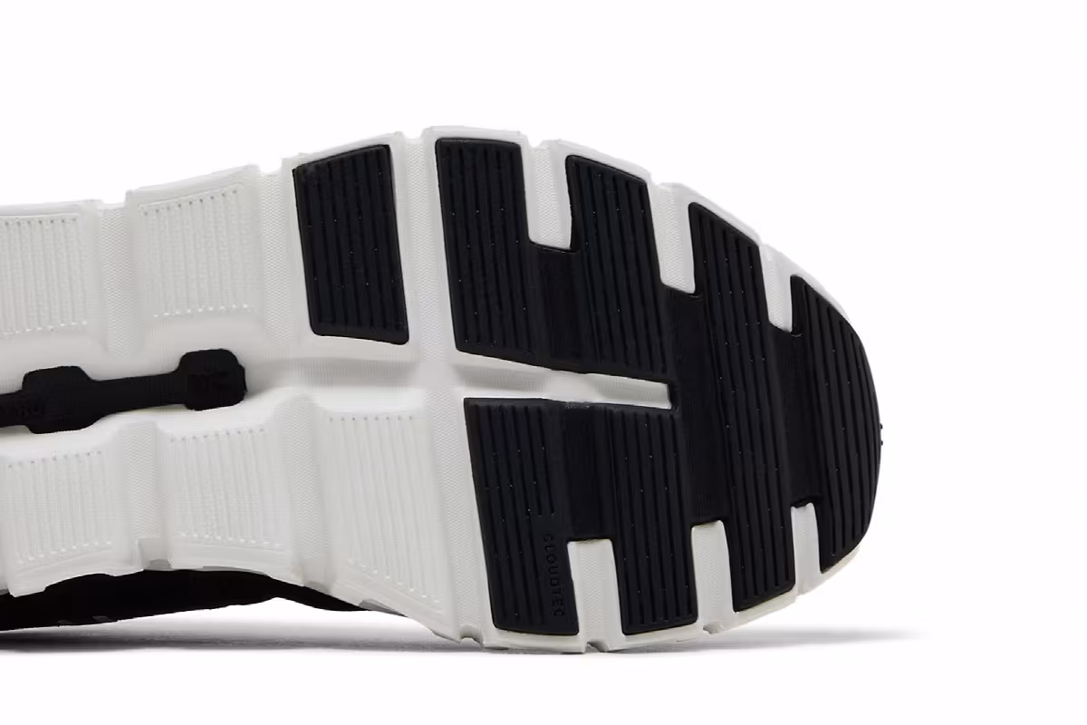 ON Women's Cloud 6 Black White, view 6