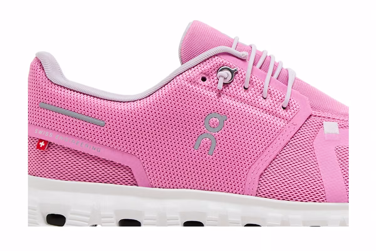 ON Women's Cloud 6 Raspberry White, view 3