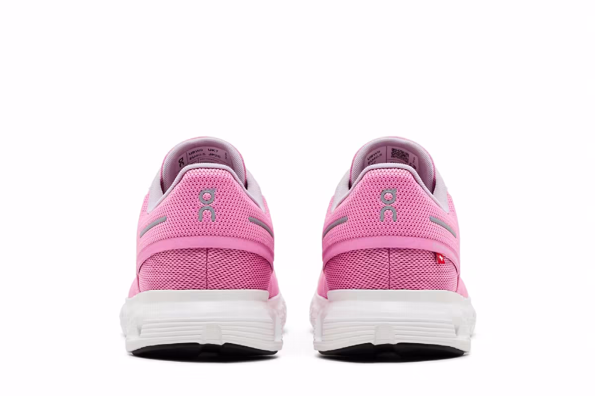 ON Women's Cloud 6 Raspberry White, view 7