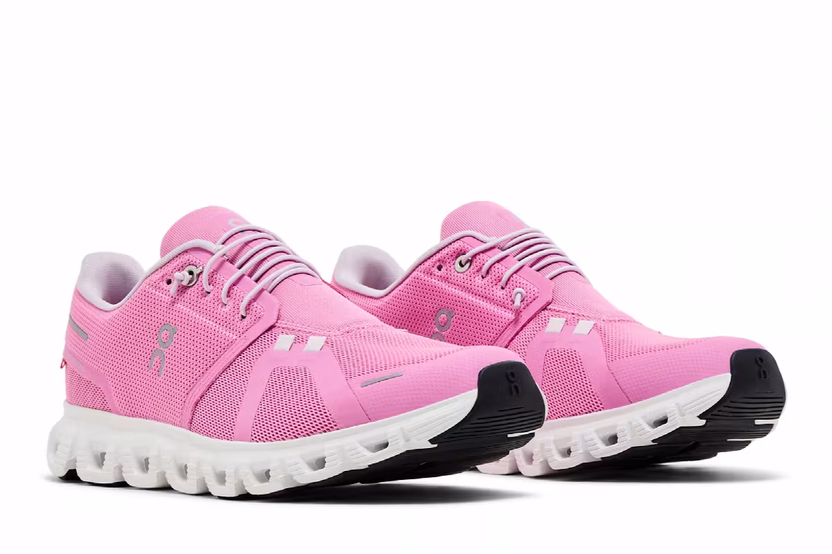 ON Women's Cloud 6 Raspberry White, view 9