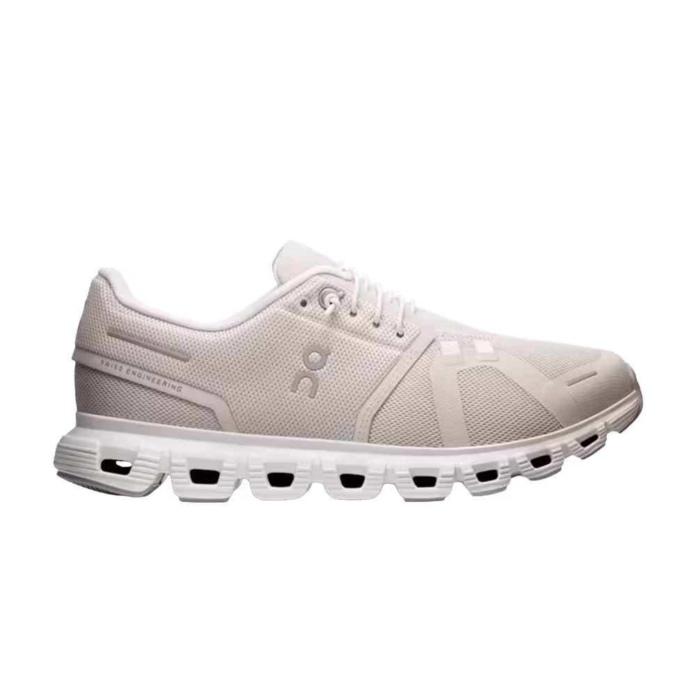 ON Women's Cloud 6 Wide Pearl White