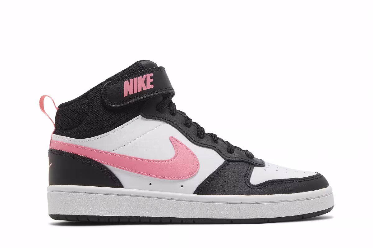 Nike Court Borough Mid 2 GS White Sunset Pulse, view 2