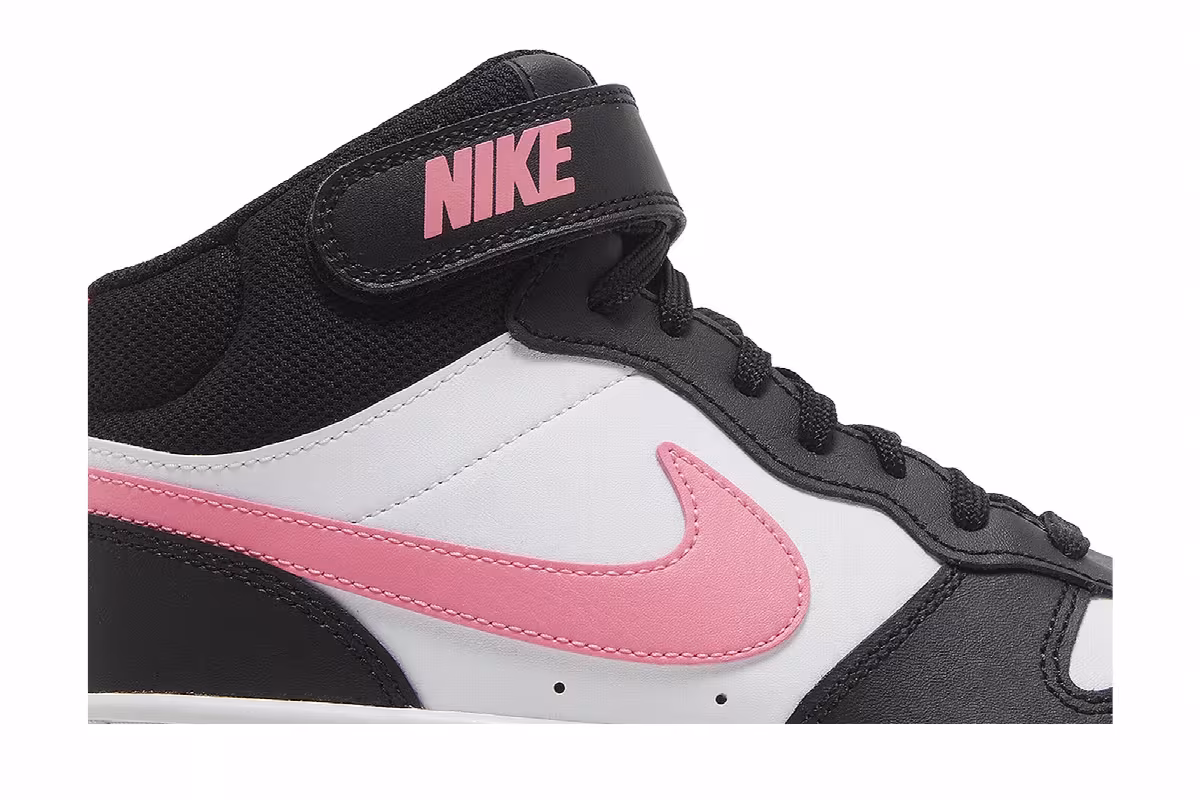 Nike Court Borough Mid 2 GS White Sunset Pulse, view 3