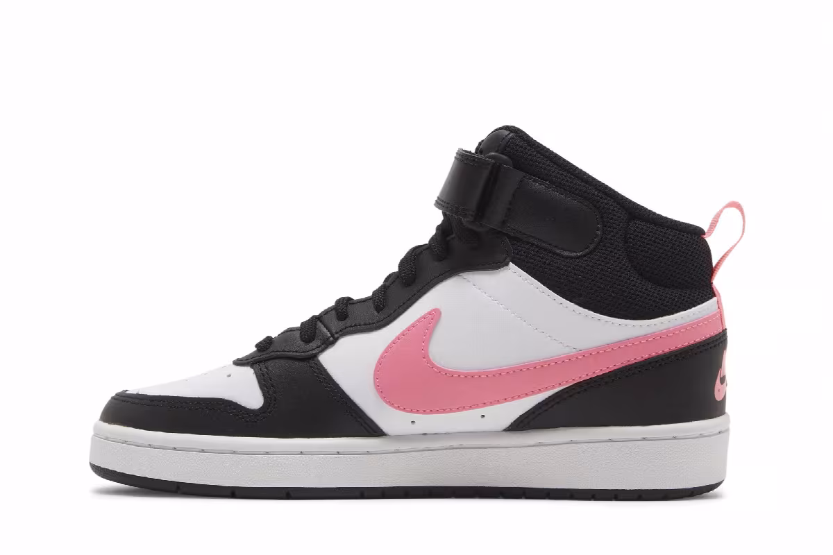 Nike Court Borough Mid 2 GS White Sunset Pulse, view 4
