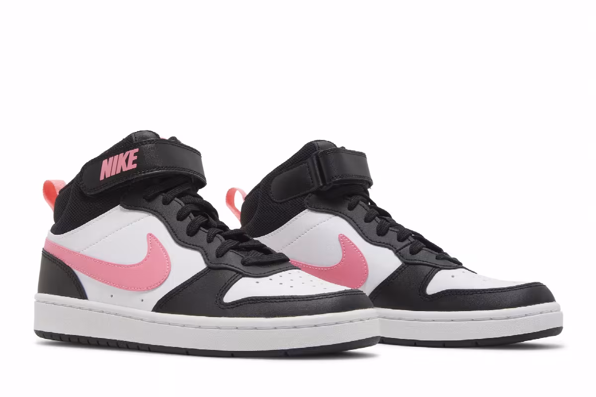 Nike Court Borough Mid 2 GS White Sunset Pulse, view 9