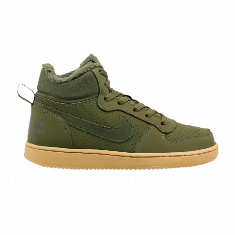 Nike Court Borought Mid Winter GS 'Olive Canvas Gum'