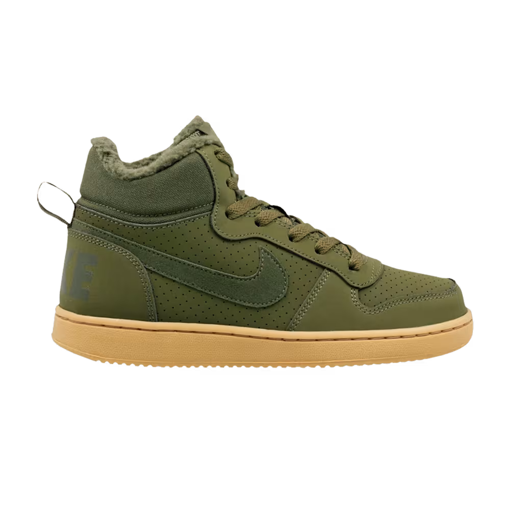 Nike Court Borought Mid Winter GS Olive Canvas Gum