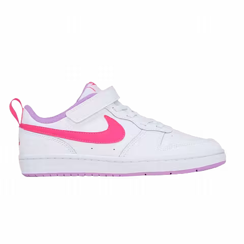 Nike Court Borough Low 2 PS 'White Fuchsia Glow'