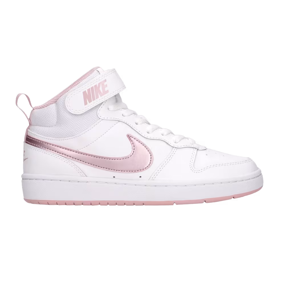 Nike Court Borough Mid 2 GS White Pink Glaze