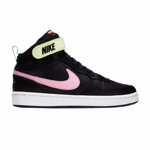 Nike Court Borough Mid 2 GS 'Black Pink Blue Fury'