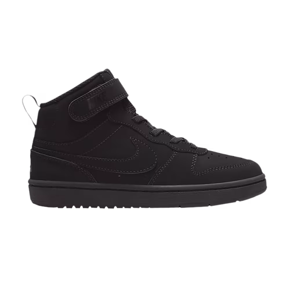 Nike Court Borough Mid 2 PS Triple Black
