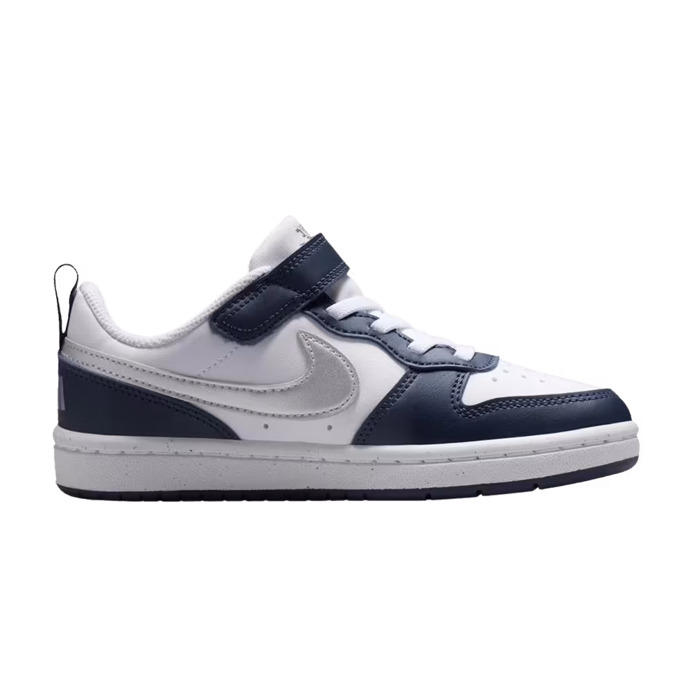 Nike Court Borough Low Recraft PS White Metallic Silver