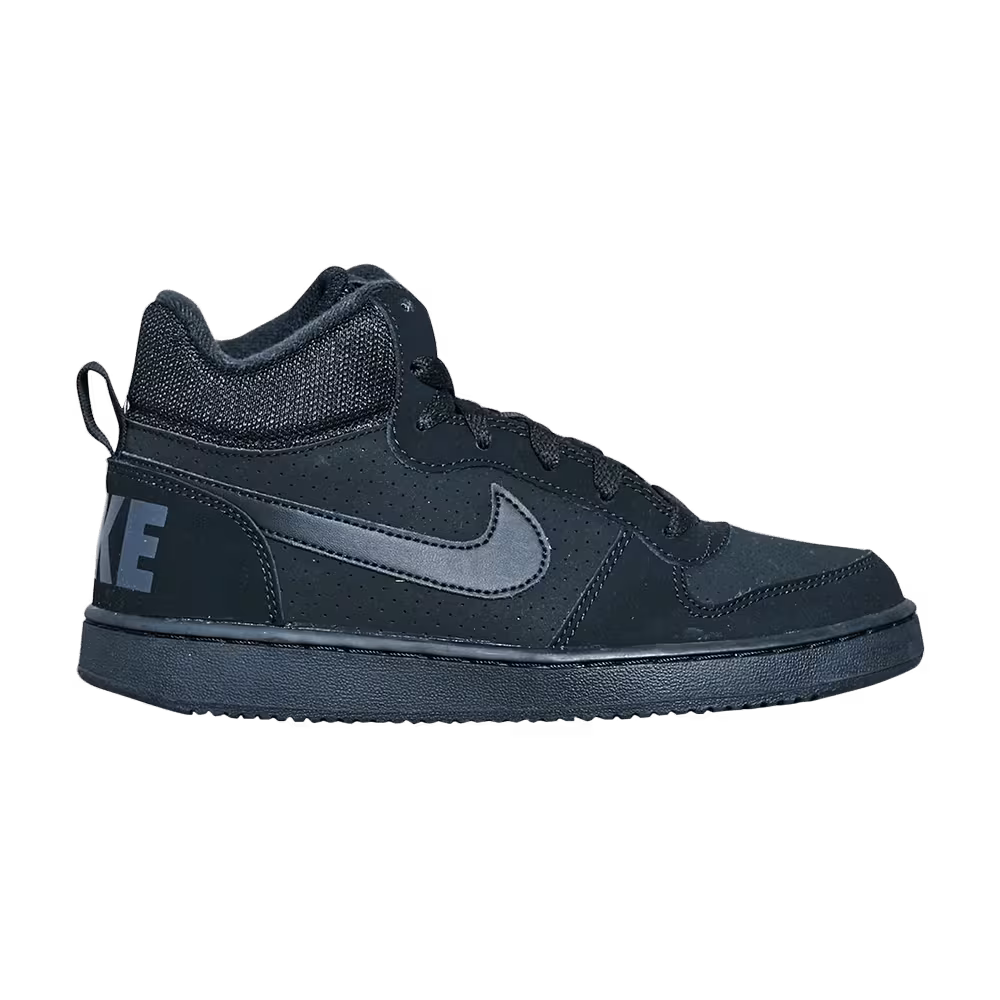 Nike Court Borough Mid GS Triple Black