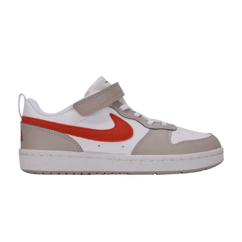 Nike Court Borough Low PS White Umber Brown