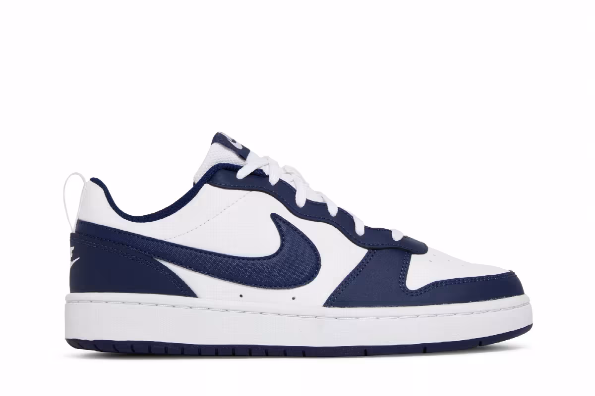 Nike Court Borough Low 2 GS White Signal Blue, view 2