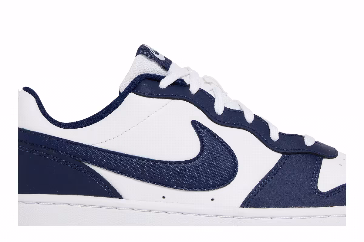 Nike Court Borough Low 2 GS White Signal Blue, view 3