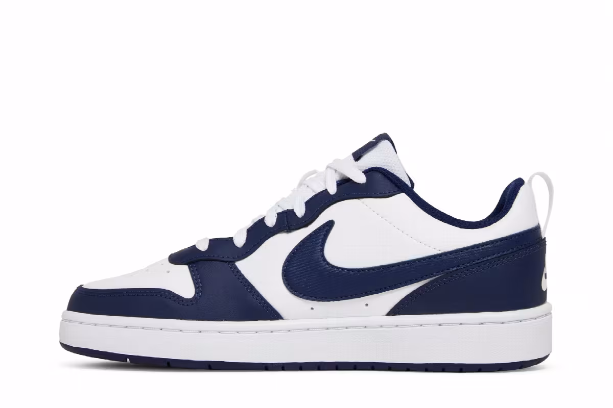 Nike Court Borough Low 2 GS White Signal Blue, view 4