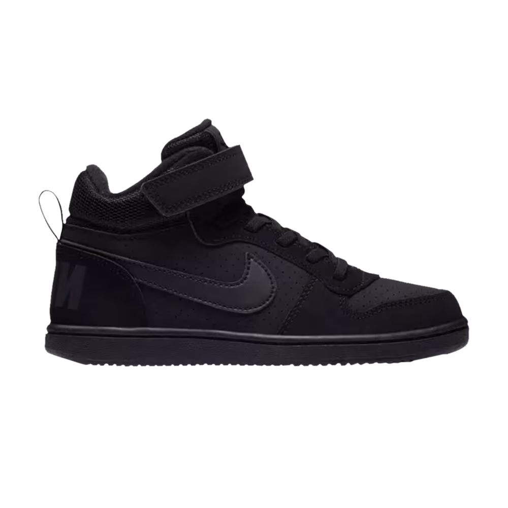 Nike Court Borough Mid PS Triple Black