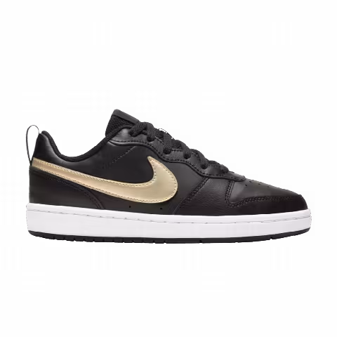 Nike Court Borough Low 2 GS 'Black Metallic Gold Star'