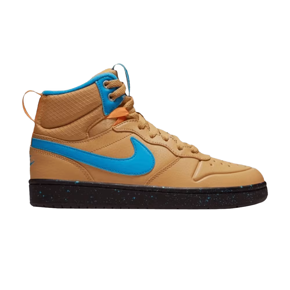 Nike Court Borough Mid 2 Boot GS Club Gold Blue Hero