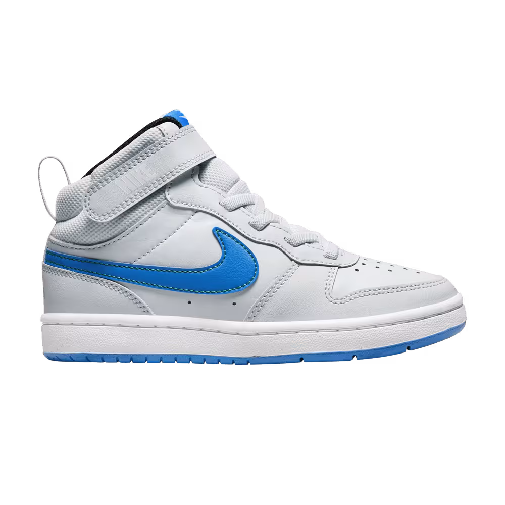 Nike Court Borough Mid 2 PS Pure Platinum Photo Blue