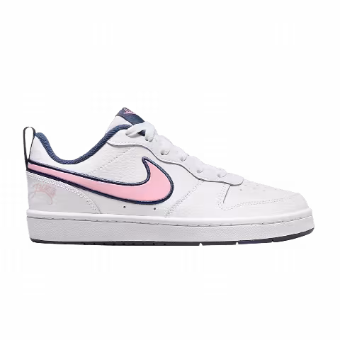 Nike Court Borough Low 2 SE GS 'White Pink Glaze Midnight Navy'