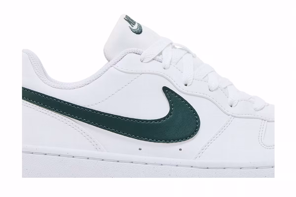 Nike Court Borough Low Recraft GS White Vintage Green, view 3