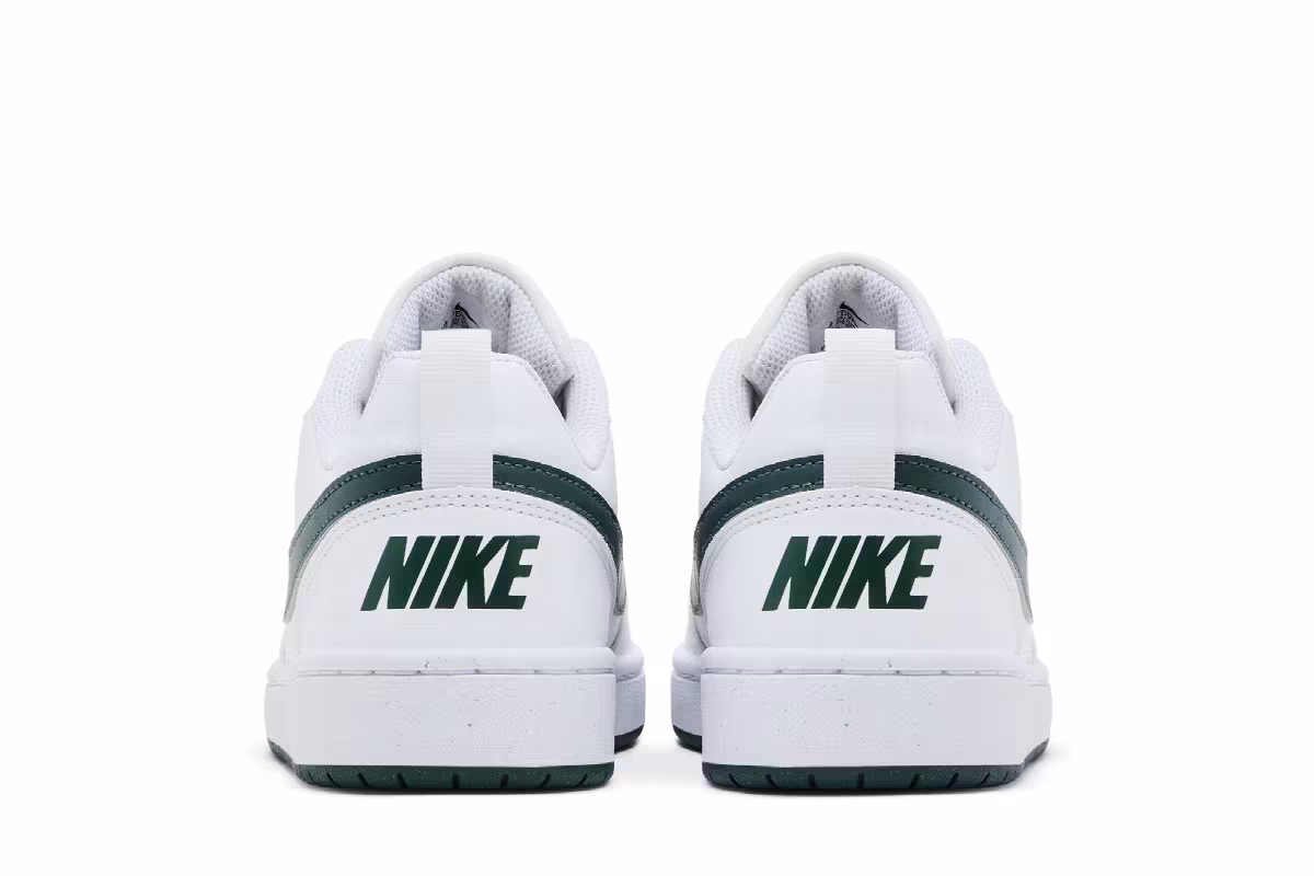 Nike Court Borough Low Recraft GS White Vintage Green, view 7