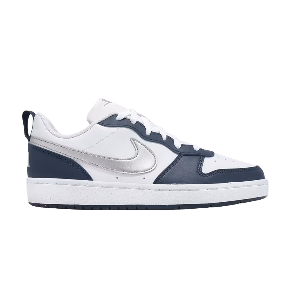 Nike Court Borough Low Recraft GS White Metallic Silver