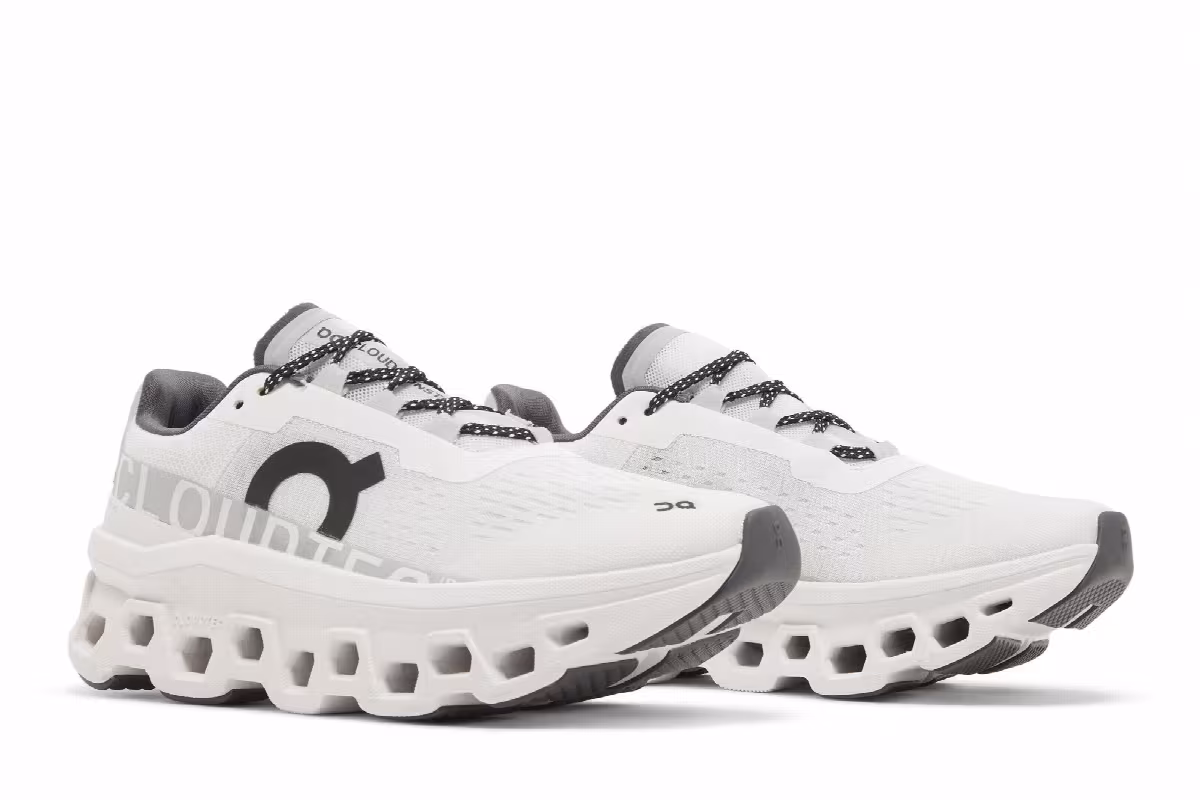 Women's Cloudmonster White Black, view 9