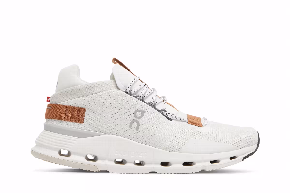 ON Women's Cloudnova White Pearl, view 2