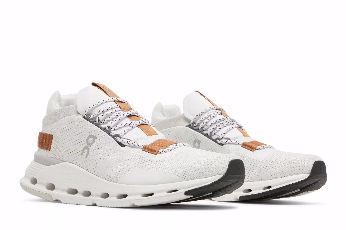 ON Women's Cloudnova White Pearl, view 9