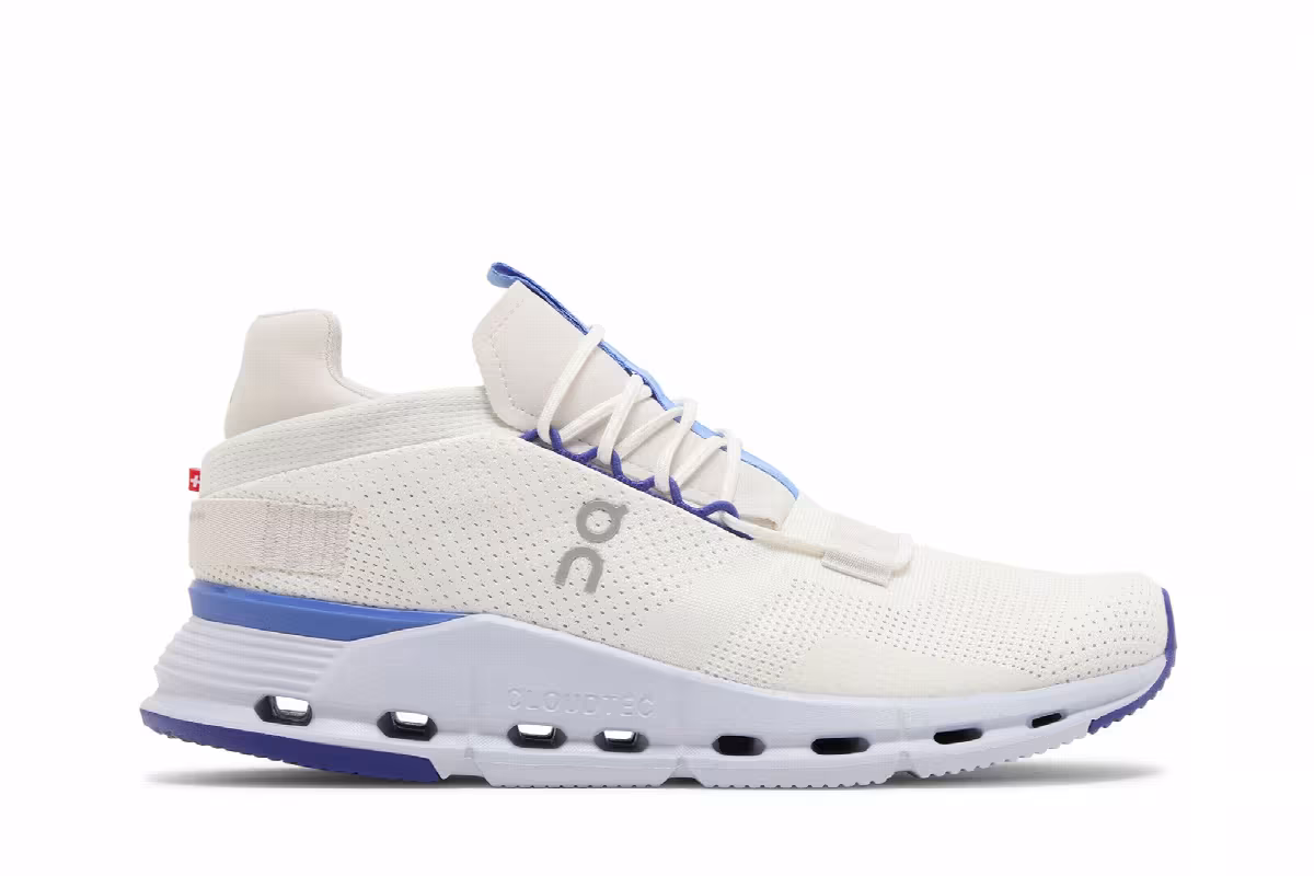 ON Women's Cloudnova Undyed White Heather, view 2