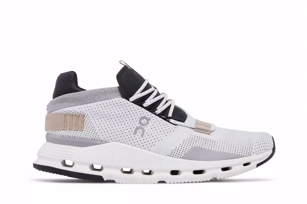 ON Women's Cloudnova White Sand, view 2