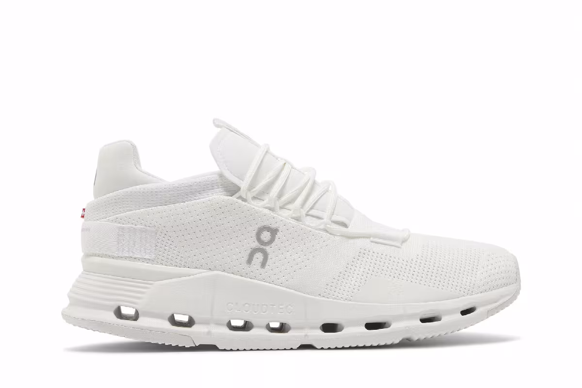 ON Women's Cloudnova Triple White, view 2
