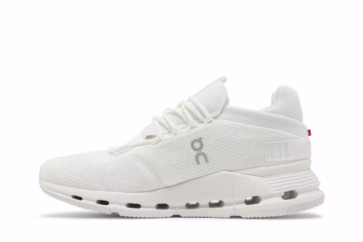 ON Women's Cloudnova Triple White, view 4