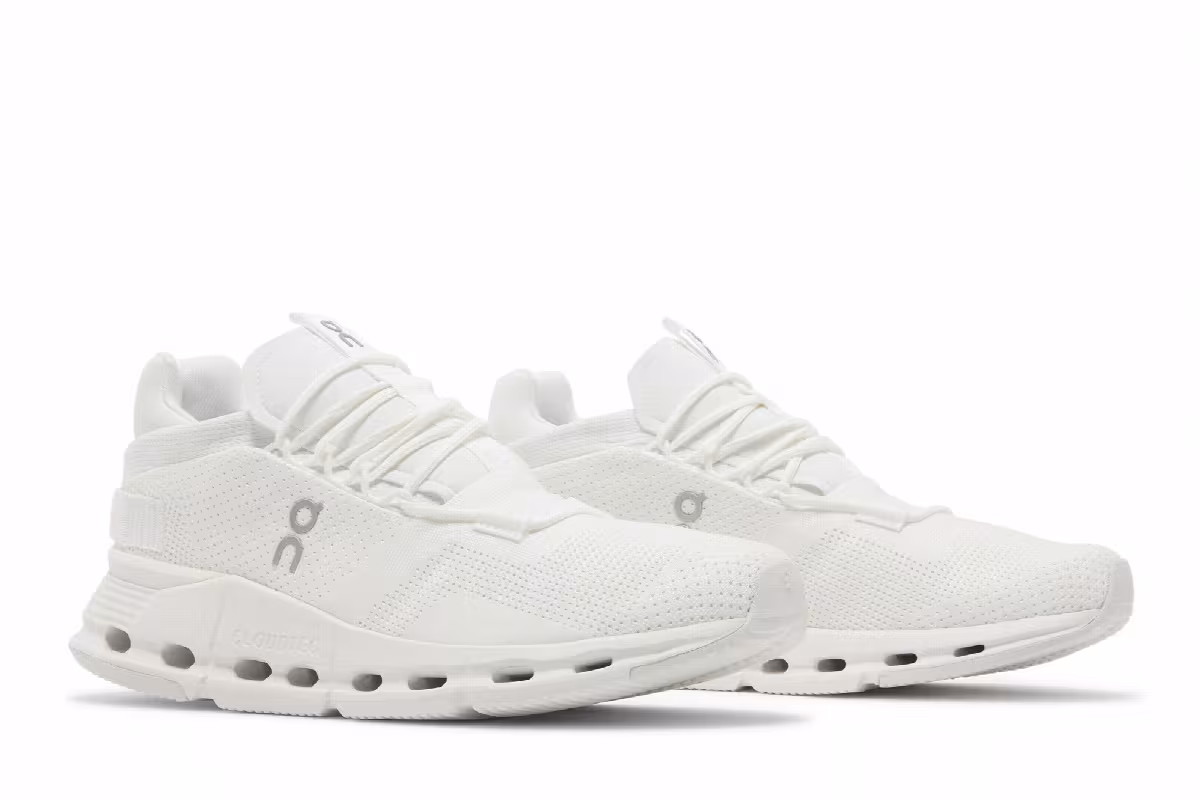 ON Women's Cloudnova Triple White, view 9