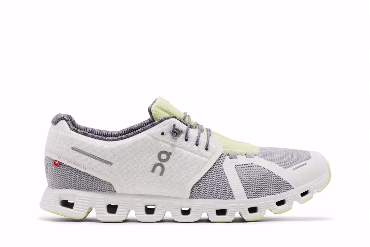 ON Cloud 5 Push Glacier Undyed White, view 2