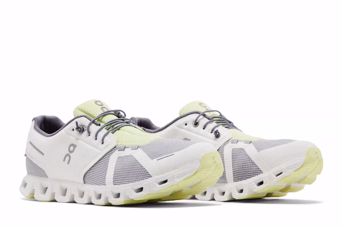 ON Cloud 5 Push Glacier Undyed White, view 9