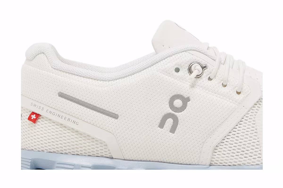 ON Women's Cloud 5 White Chambray, view 3