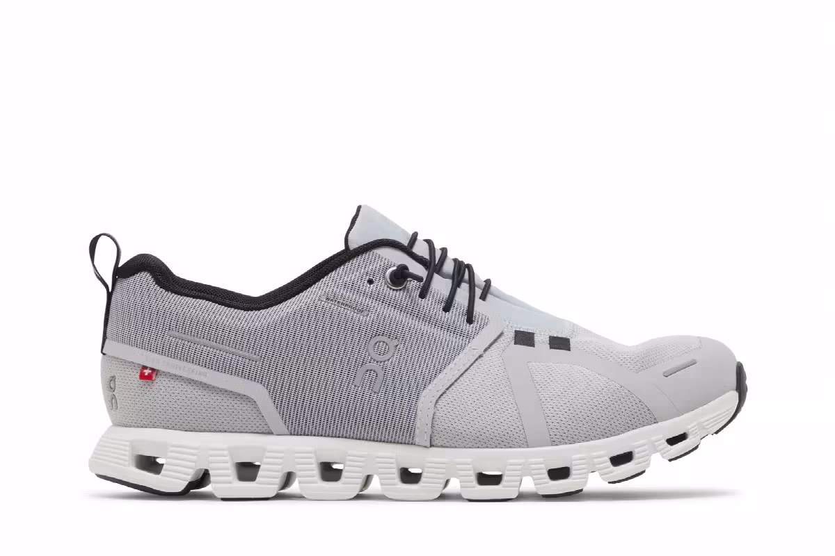 ON Women's Cloud 5 Waterproof Glacier, view 2