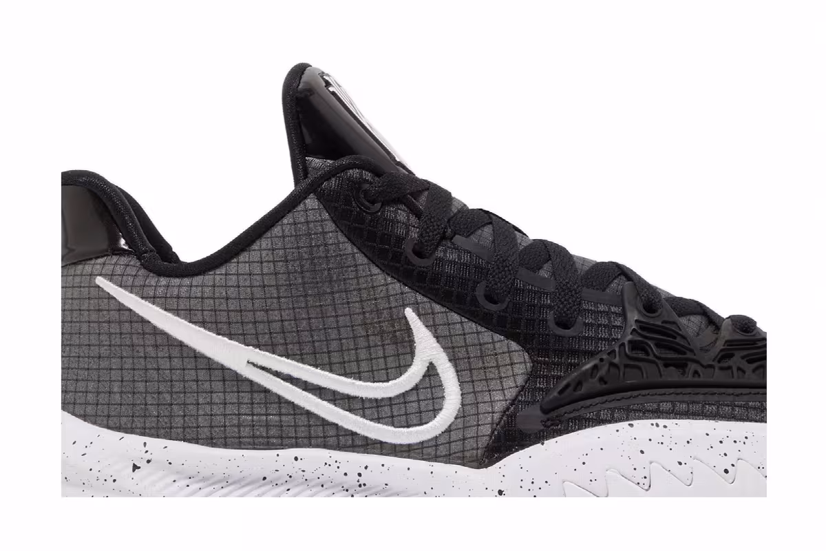 Nike Kyrie Low 4 TB Black White, view 3