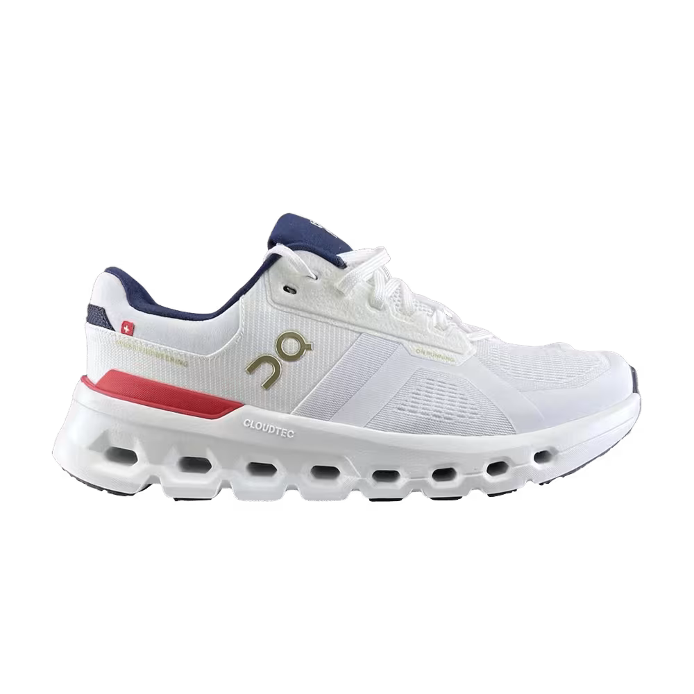 ON Cloudrunner 2 White Red Navy