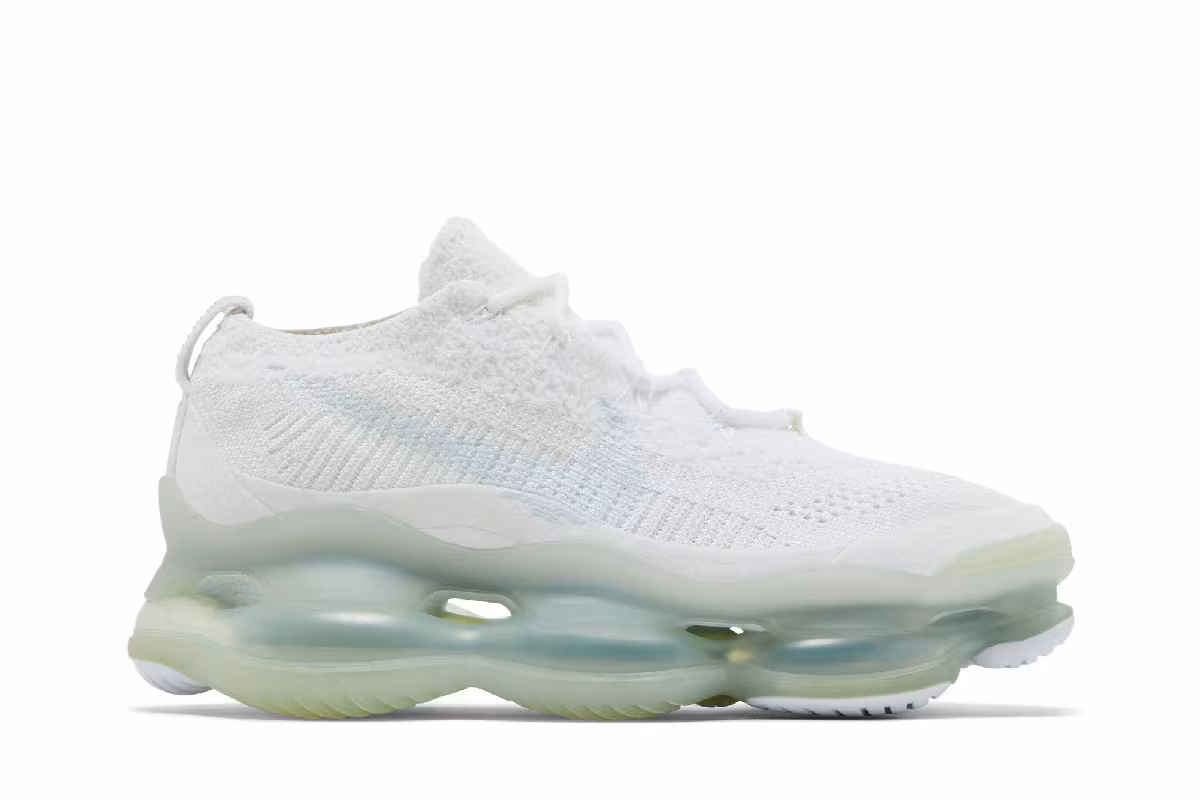 Nike Women's Air Max Scorpion Flyknit White Football Grey, view 2