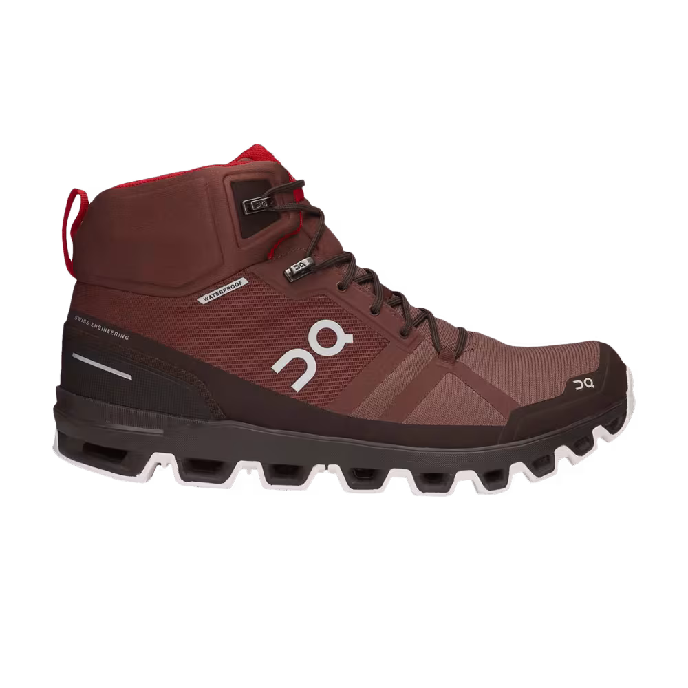 ON Cloudrock Waterproof Hiking Boot Cocoa Red