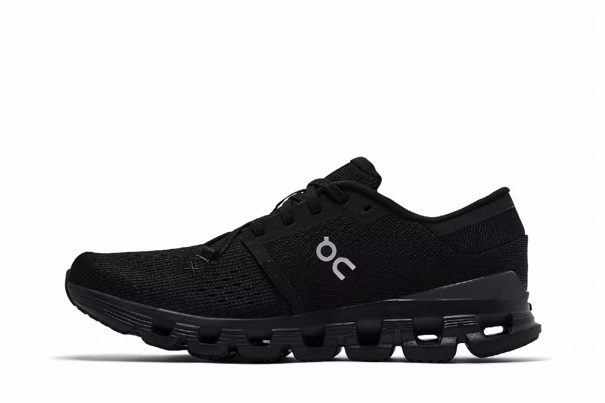 ON Women's Cloud X 4 Black Eclipse, view 4