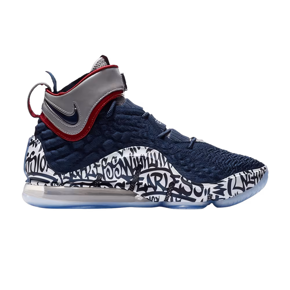 Nike LeBron 17 EP LeBron 4 Cold Blue Graffiti