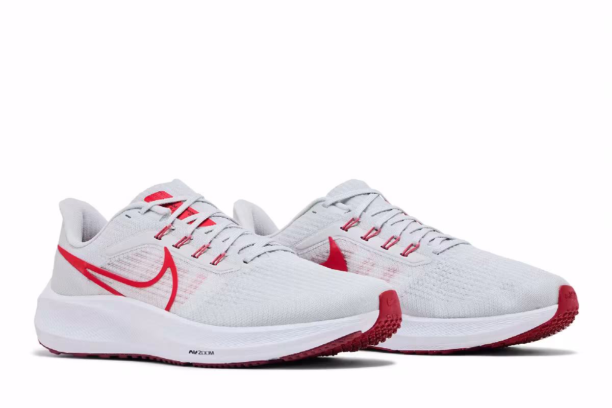 Nike Air Zoom Pegasus 39 Platinum Tint Light Crimson, view 9