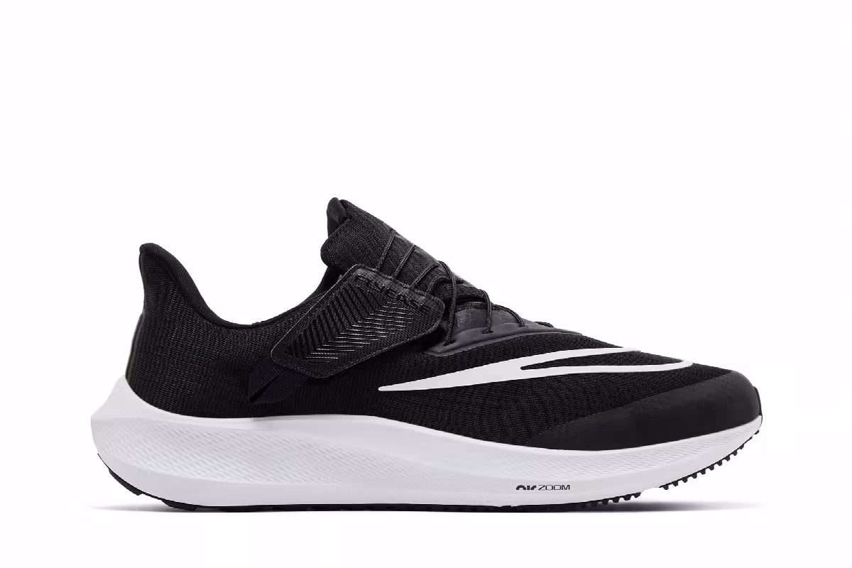Nike Air Zoom Pegasus 39 FlyEase Black White, view 2