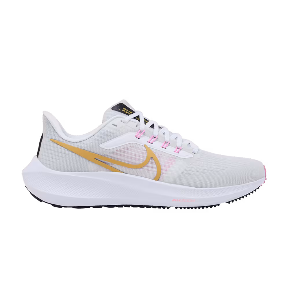 Nike Women's Air Zoom Pegasus 39 White Gold Pink